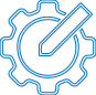 Gear Icon Blue 2024